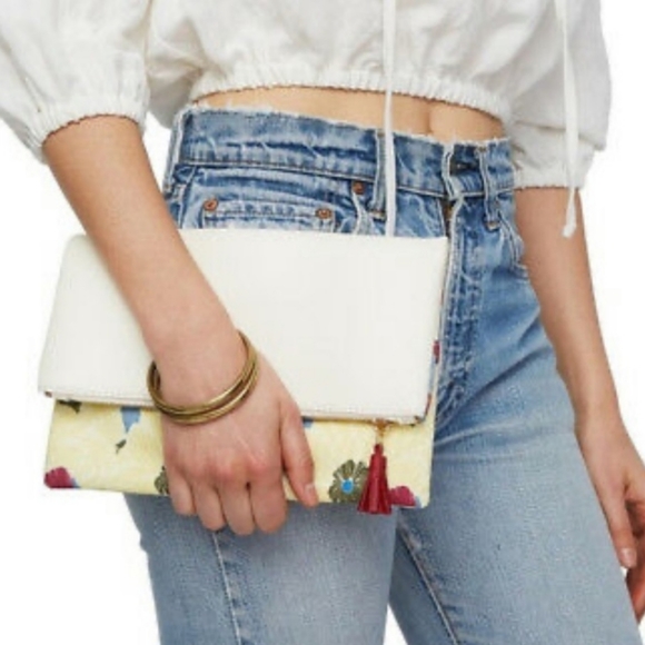 Rachel Pally Clutch Purse yellow blue red - Picture 3 of 12